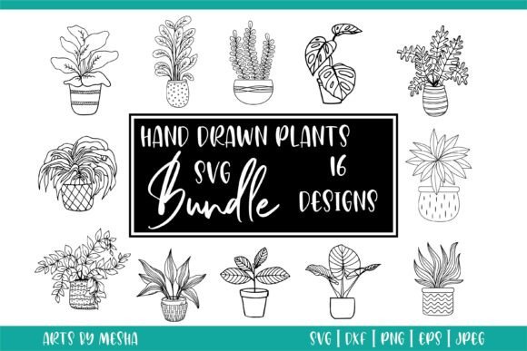 Download Indoor Plant &amp; Potted Plant Svg Designs - Plant Collection