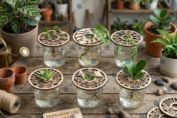 Download Plant Propagation Lid SVG Bundle - Plant Collection