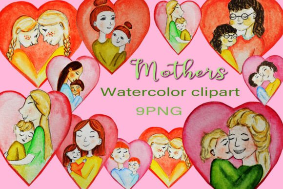 Download MOM's Watercolor Clipart - Watercolor clipart Collection