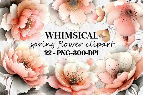 Download Whimsical Spring Flower Clipart Png Bund - Flower clipart png Collection
