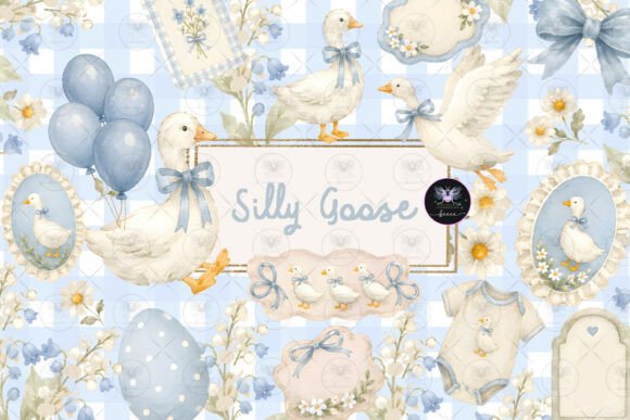 Download Silly Goose Watercolor Clipart - Watercolor clipart Collection