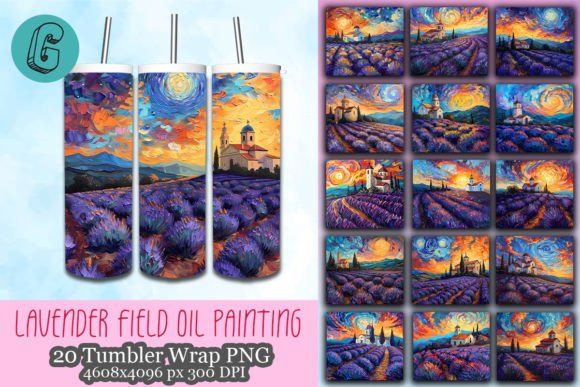 Download Lavender Field Tumbler Wrap Bundle - Lavender field Collection