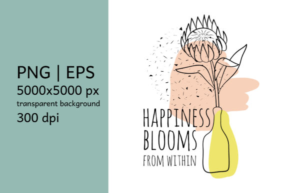 Download Happiness Blooms from Within and Protea - Premium Resources