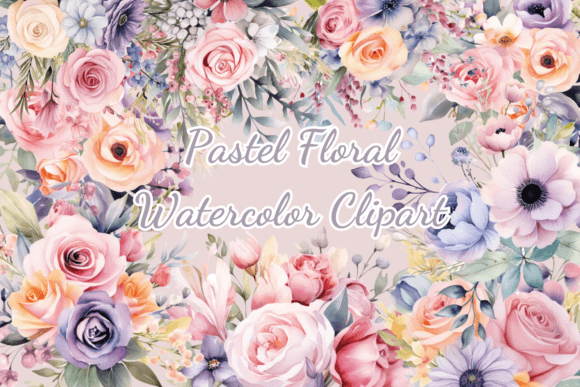 Download Pastel Flowers Watercolor Clipart - Watercolor clipart Collection