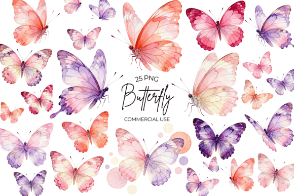 Download Butterfly Watercolor Clipart Floral PNG - Watercolor clipart Collection