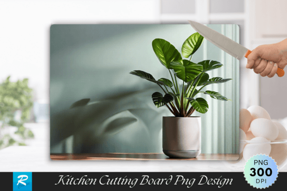 Download Potted Plant on a Table Cutting Board - Plant Collection