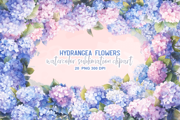 Download Hydrangea Flowers Watercolor Clipart - Watercolor clipart Collection