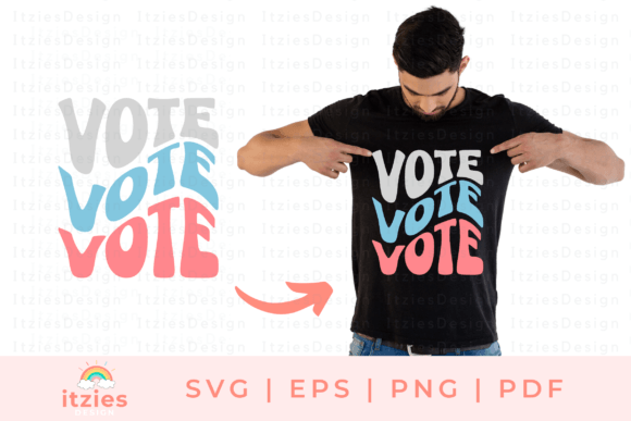 Download Voter 2022 USA Elections Wavy SVG Digita - Usa elections Collection