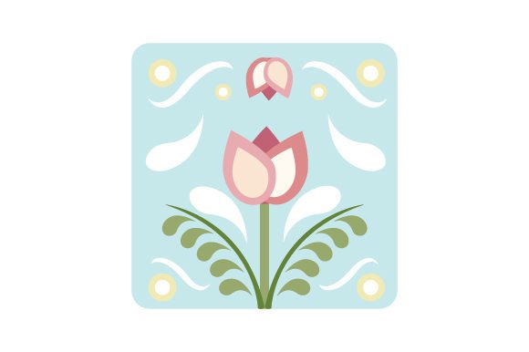 Download Spring Florals with Vines, Folk Art Style - Spring florals Collection