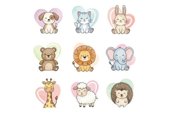 Download Cute Baby Animals with Hearts - Cute baby animals Collection